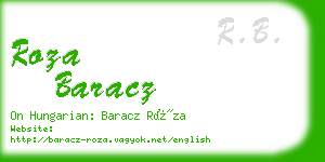 roza baracz business card